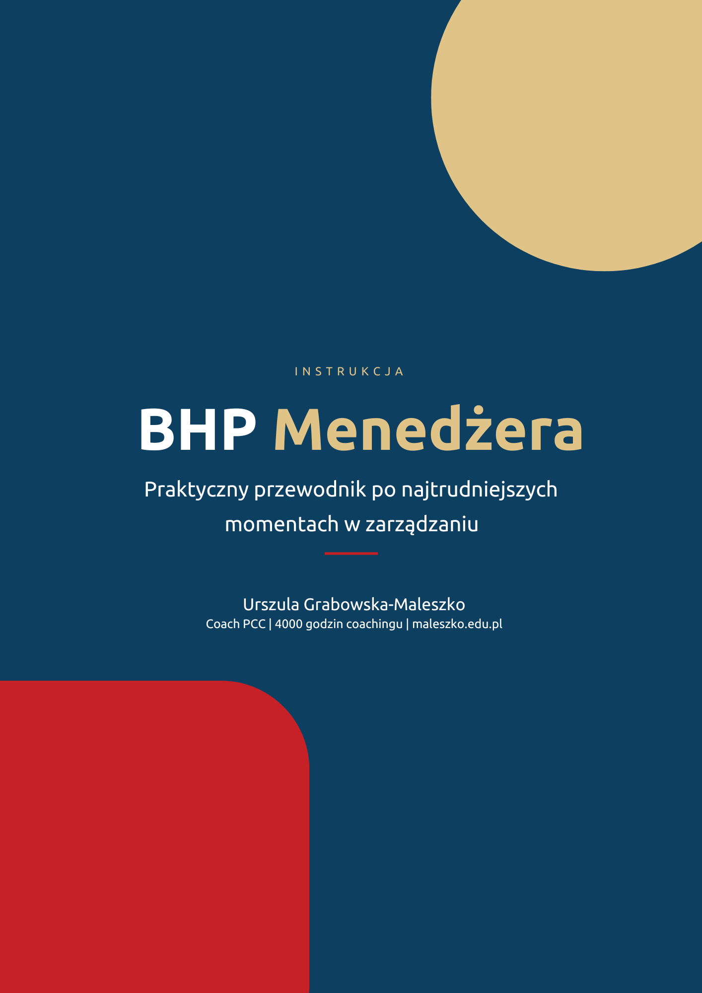 Okładka poradnika BHP Menedżera